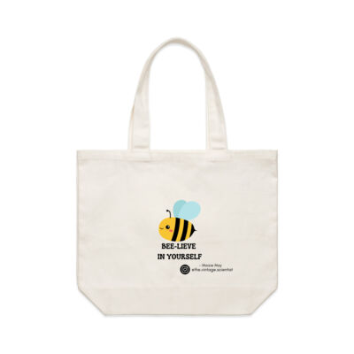 'BEE-LIEVE in yourself' tote bag Thumbnail