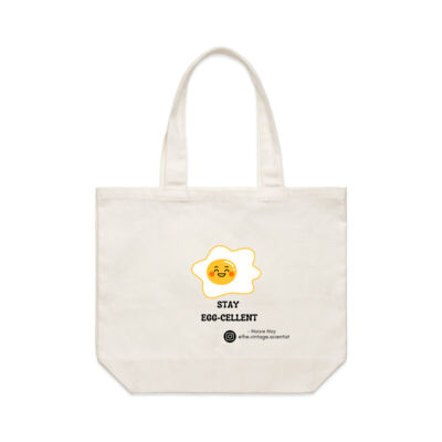 'Stay EGG-CELLENT' tote bag Thumbnail